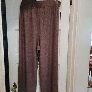 Lucky Brand Super Soft Brown Heather Knit pants- size XXL